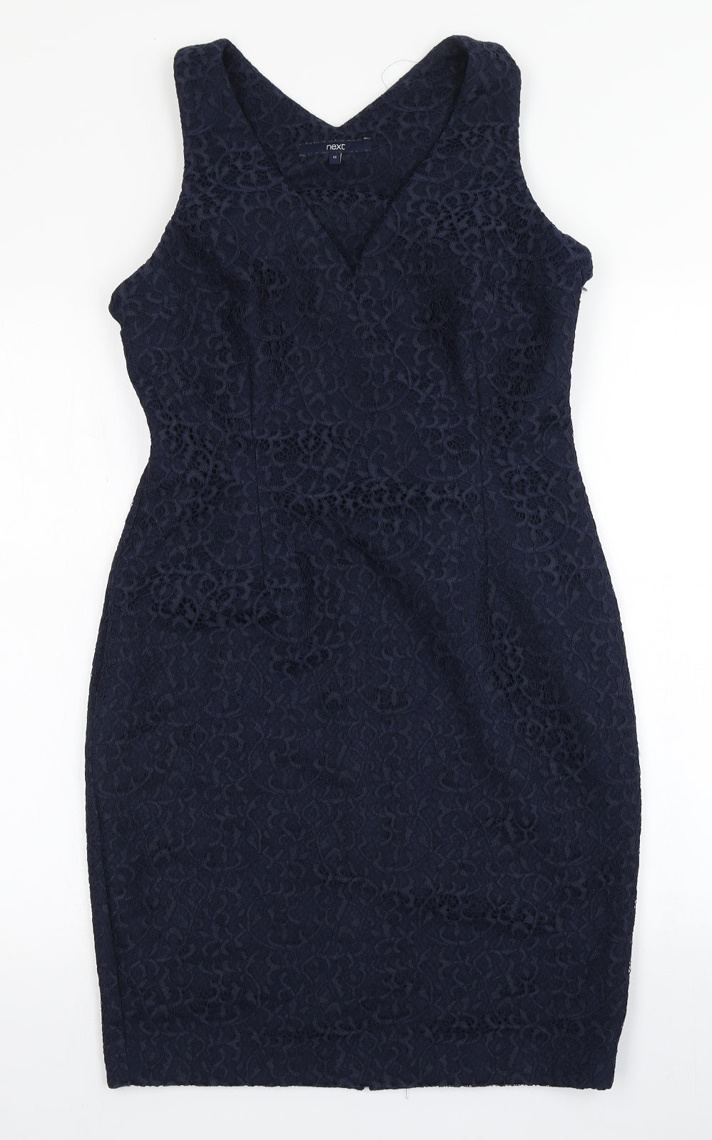 NEXT Womens Blue  Lace Pencil Dress  Size 12
