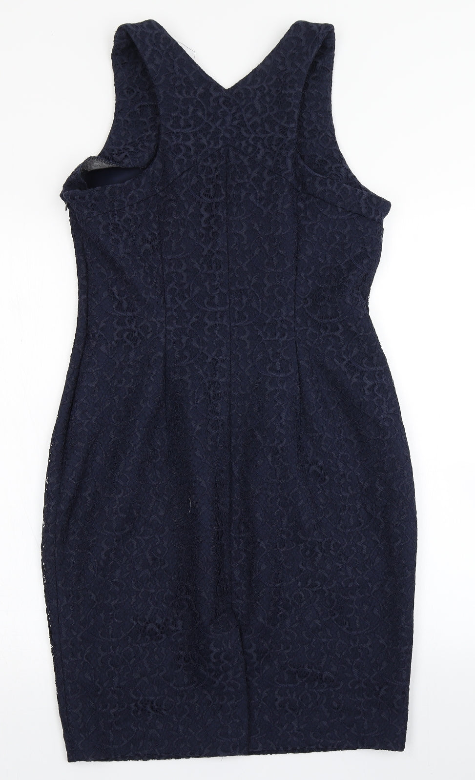 NEXT Womens Blue  Lace Pencil Dress  Size 12