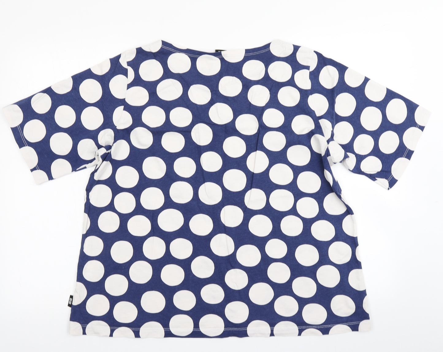 Uniqlo Womens Blue Polka Dot  Basic T-Shirt Size L
