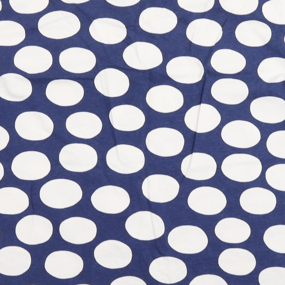 Uniqlo Womens Blue Polka Dot  Basic T-Shirt Size L