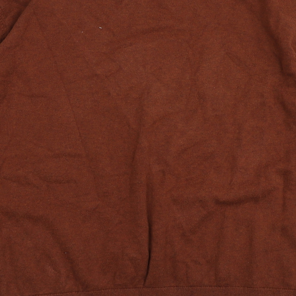TU Mens Brown  Knit Pullover Jumper Size 2XL