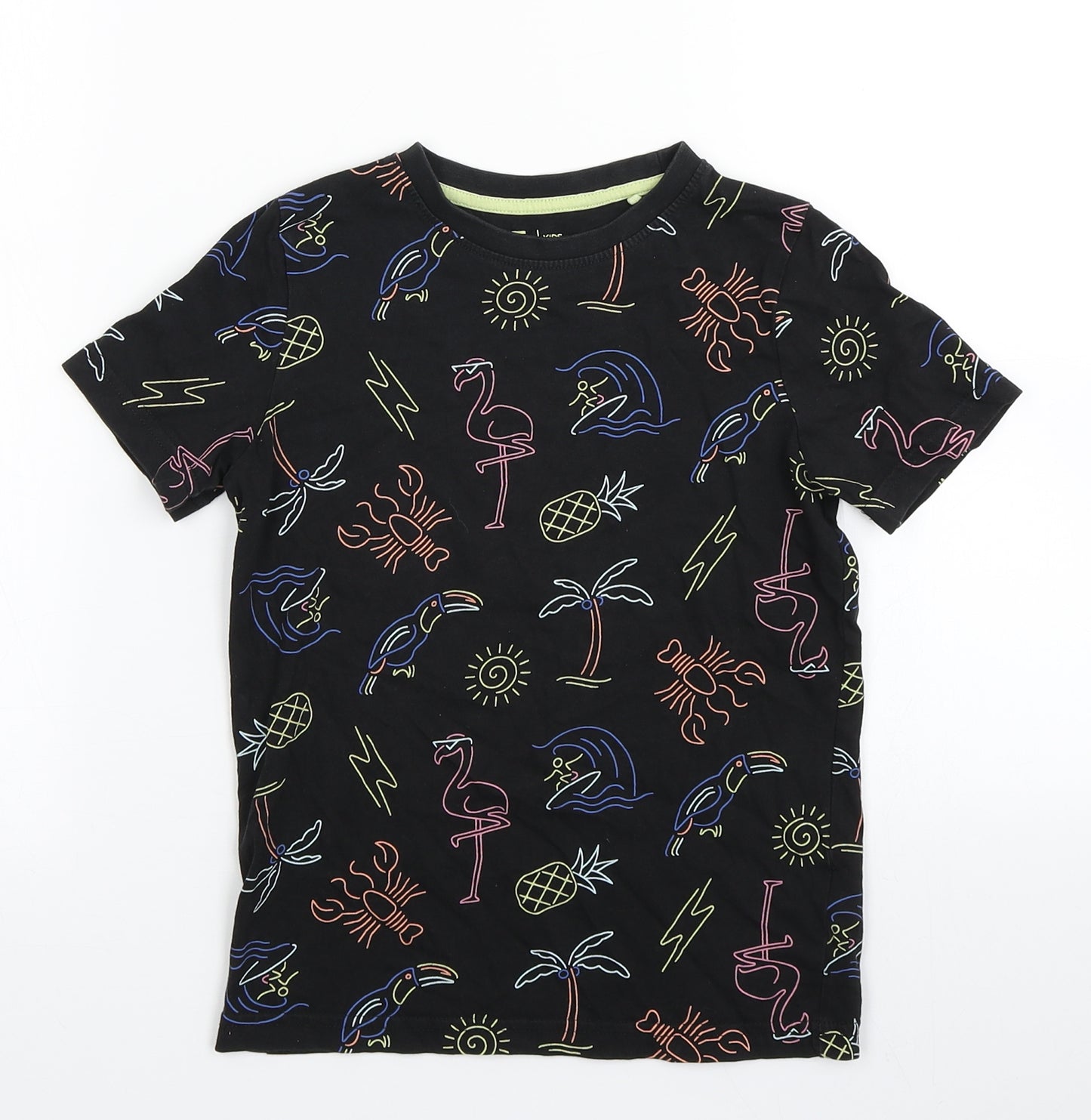 TU Boys Black   Basic T-Shirt Size 6 Years