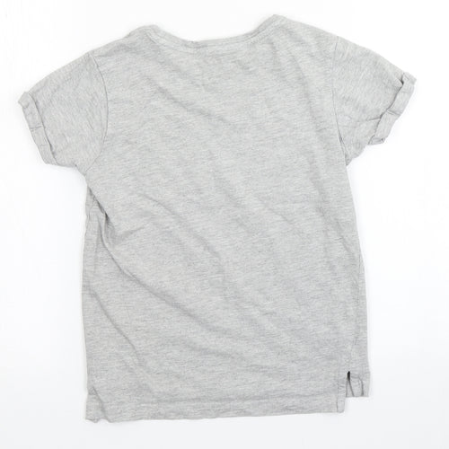 George Boys Grey   Basic T-Shirt Size 6-7 Years