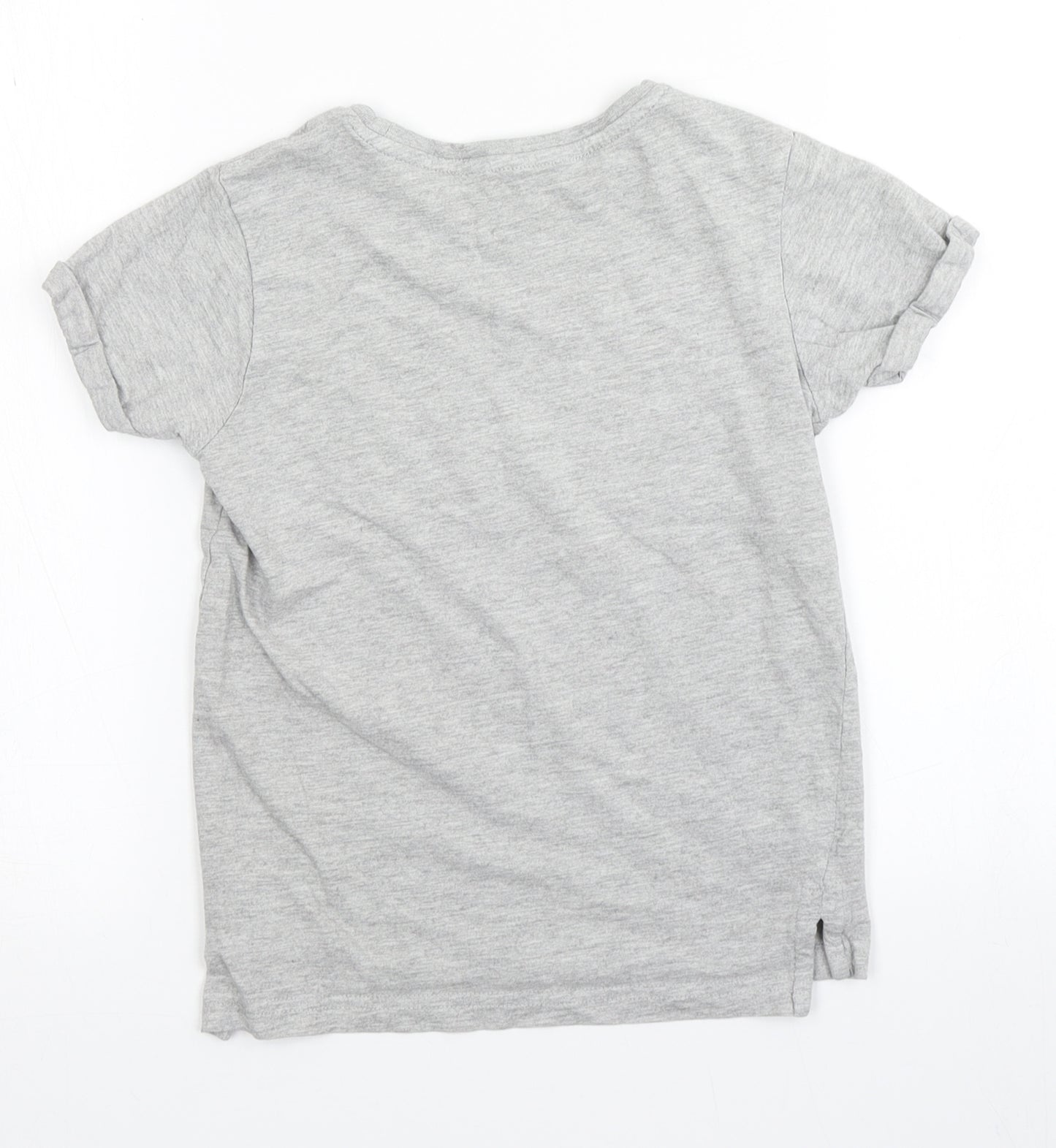 George Boys Grey   Basic T-Shirt Size 6-7 Years