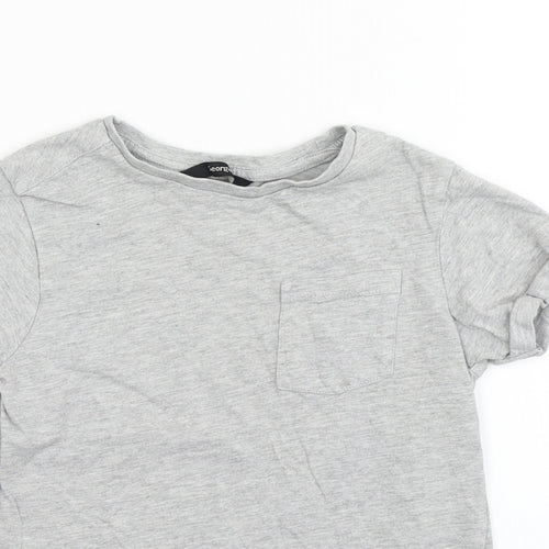 George Boys Grey   Basic T-Shirt Size 6-7 Years