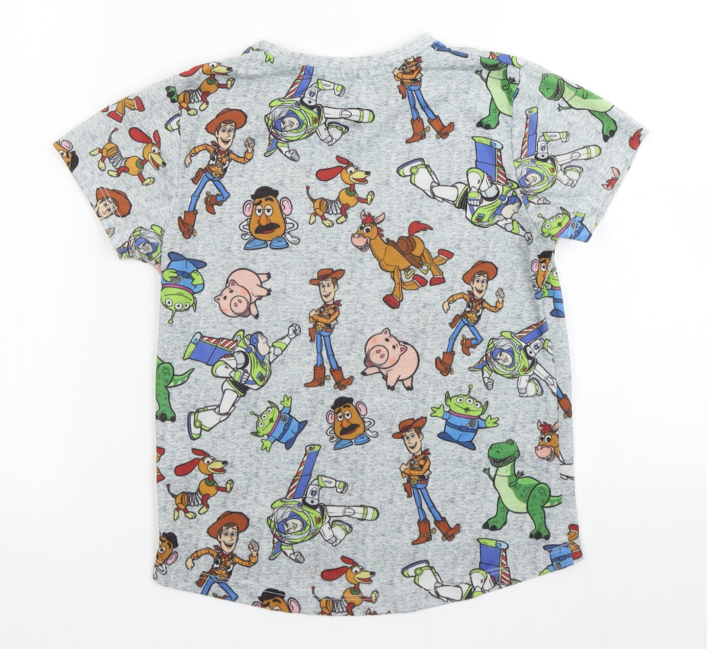 Primark Boys Grey   Basic T-Shirt Size 4-5 Years  - Toy Story