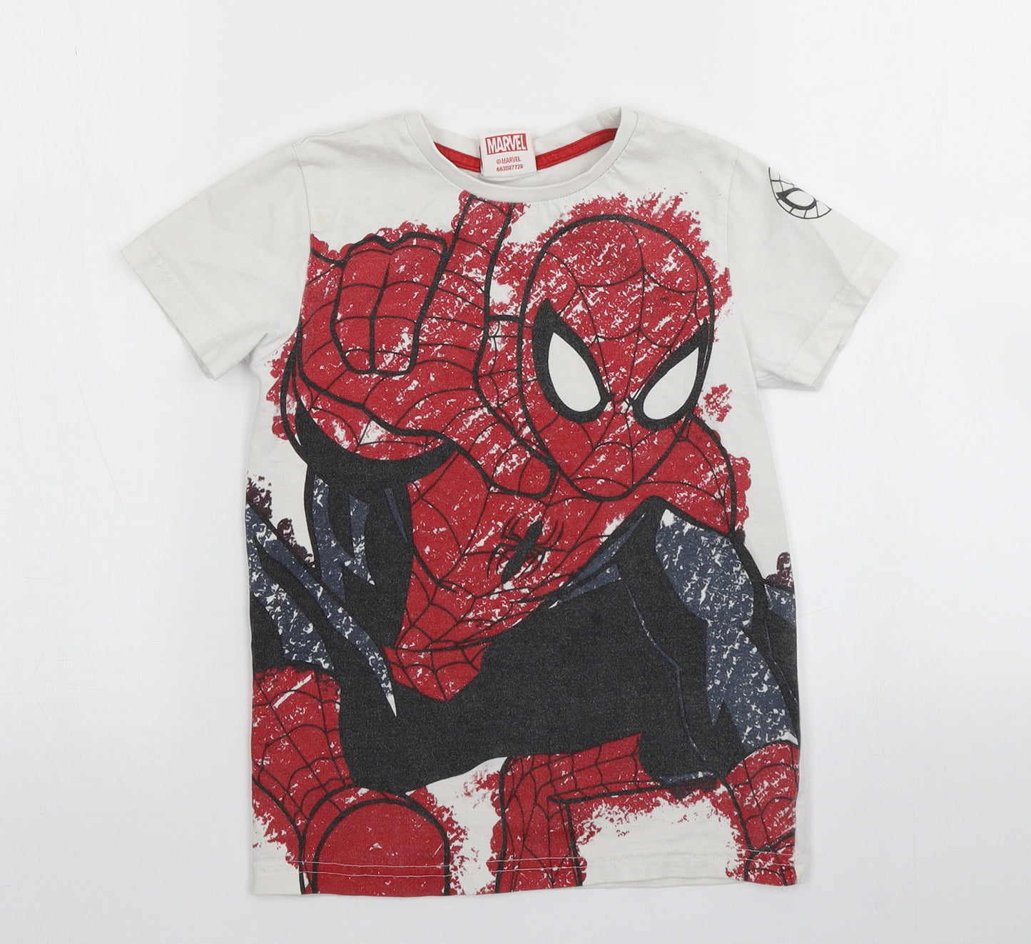 NEXT Boys White   Basic T-Shirt Size 6 Years  - Marvel Spiderman