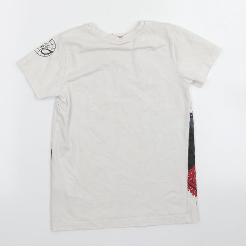 NEXT Boys White   Basic T-Shirt Size 6 Years  - Marvel Spiderman
