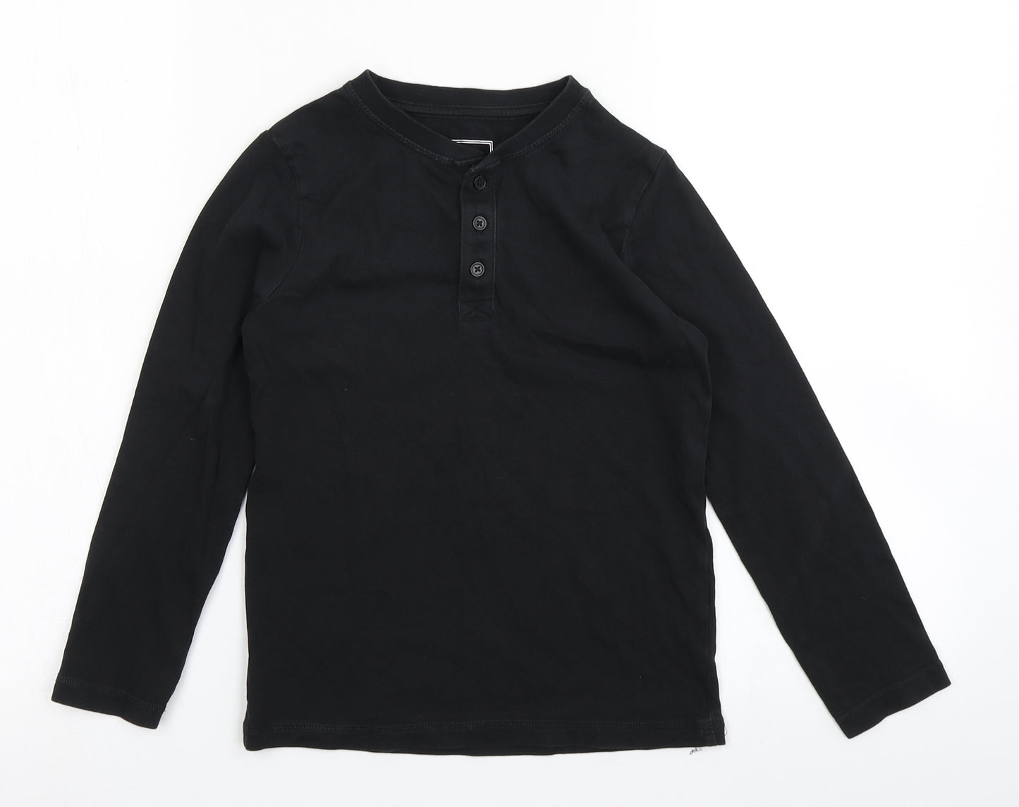 TU Boys Black   Basic T-Shirt Size 7 Years