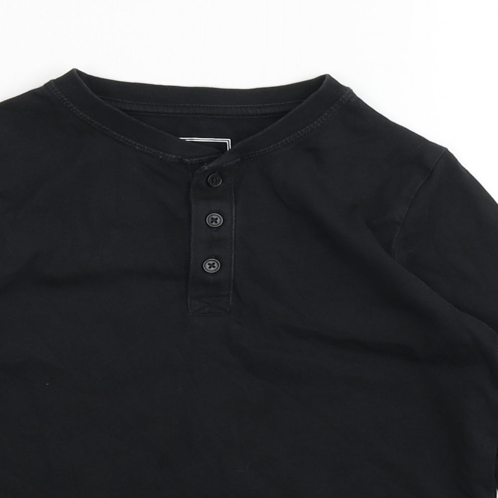 TU Boys Black   Basic T-Shirt Size 7 Years