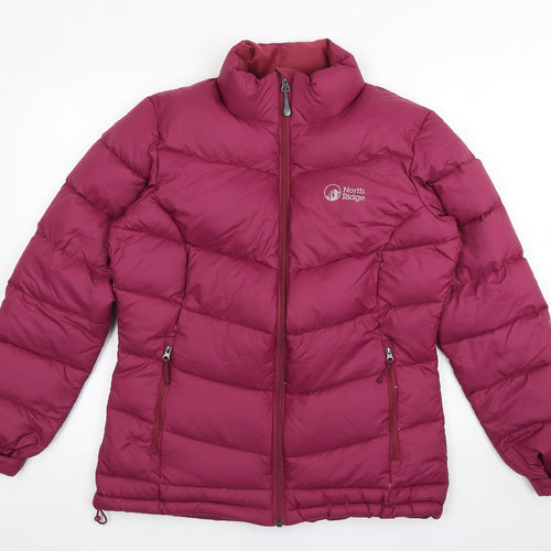 North Ridge Womens Purple   Puffer Jacket Coat Size 12