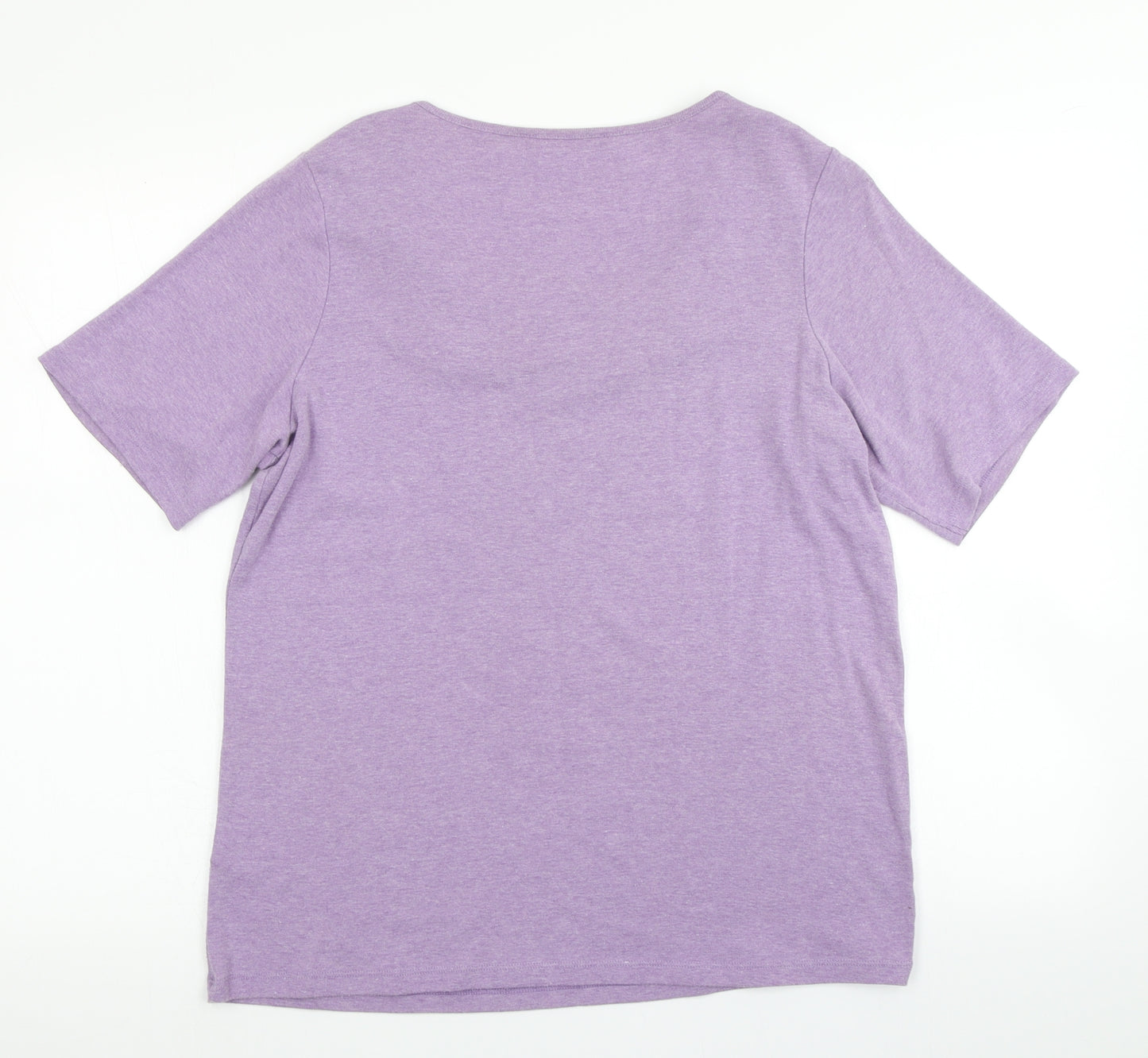 Marks & Spencer Womens Purple   Basic T-Shirt Size 16