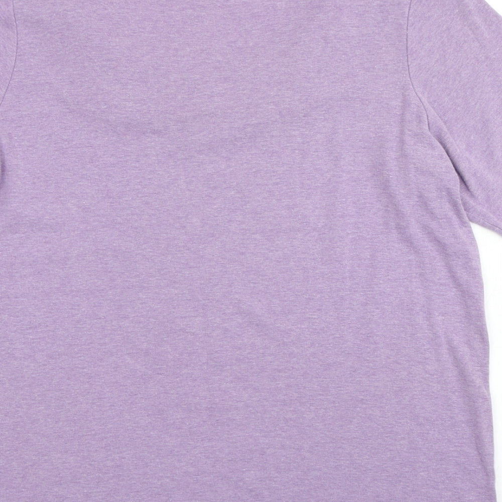 Marks & Spencer Womens Purple   Basic T-Shirt Size 16