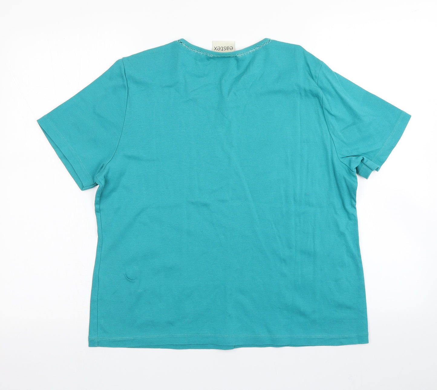 Eastex Womens Blue   Basic T-Shirt Size 16