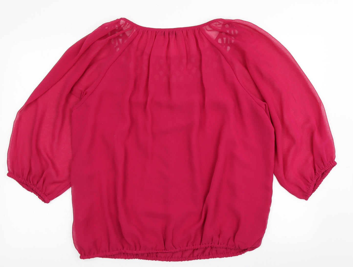 TU Womens Pink   Basic Blouse Size 14