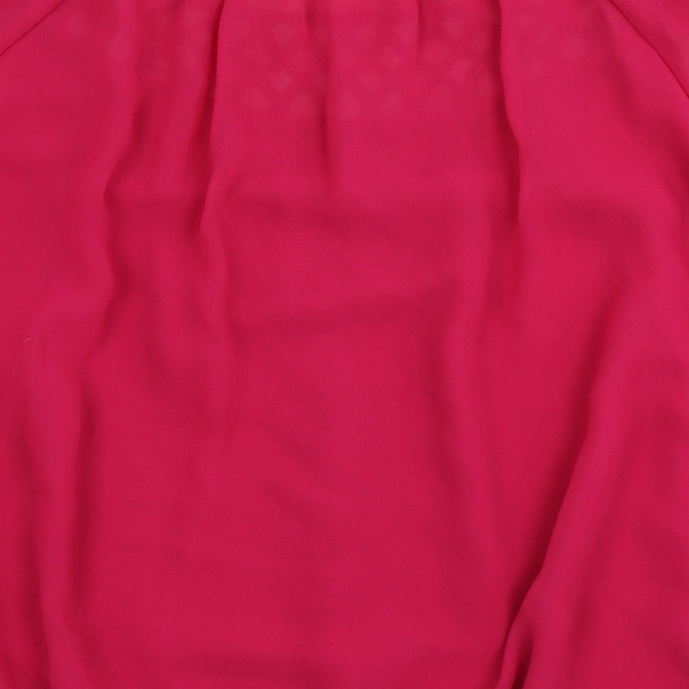 TU Womens Pink   Basic Blouse Size 14