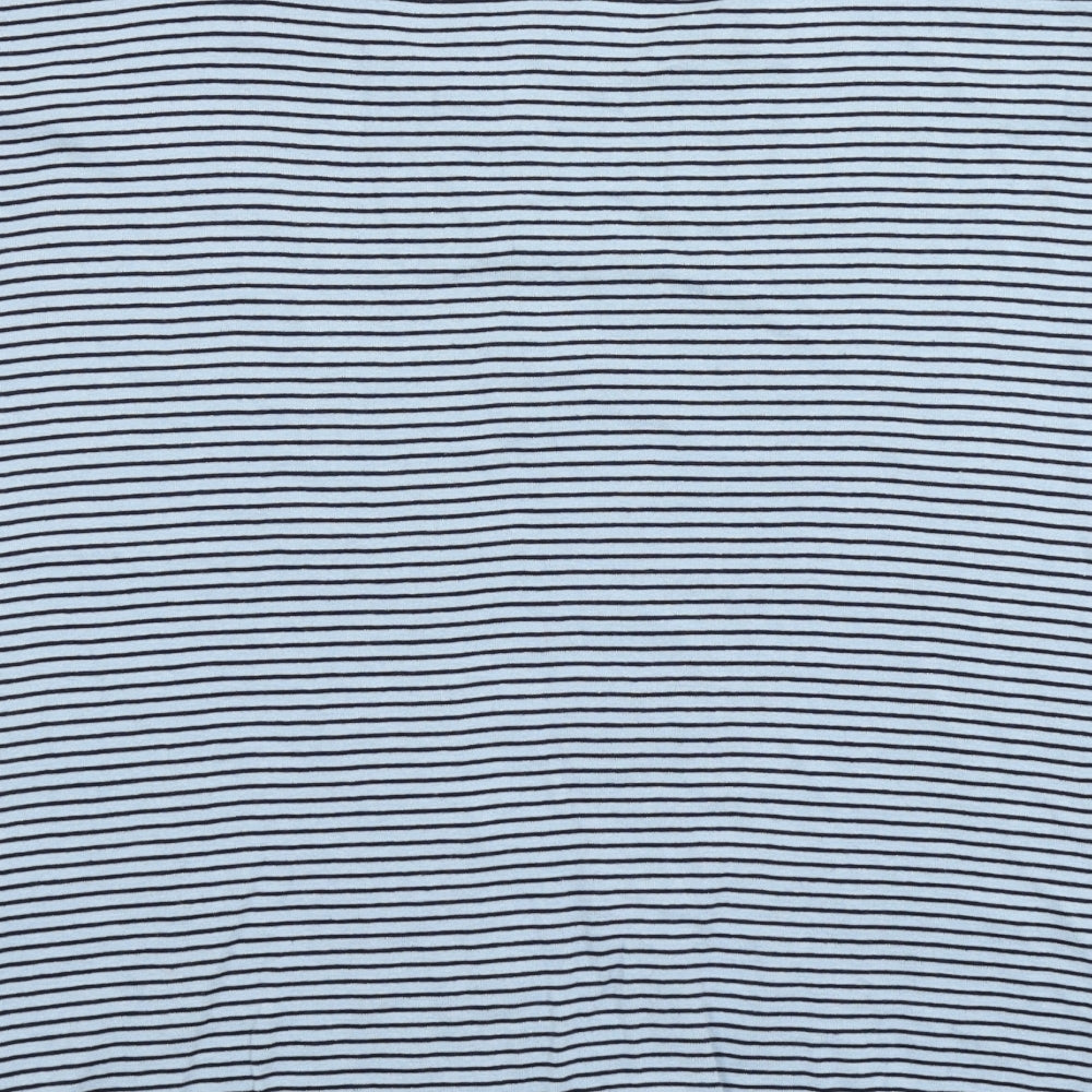 Cotton Traders Womens Blue Striped  Basic T-Shirt Size 22