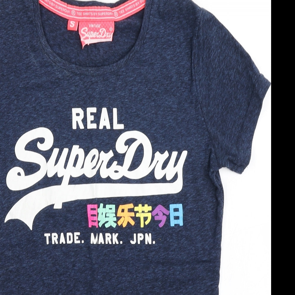 Superdry Womens Blue   Basic T-Shirt Size S