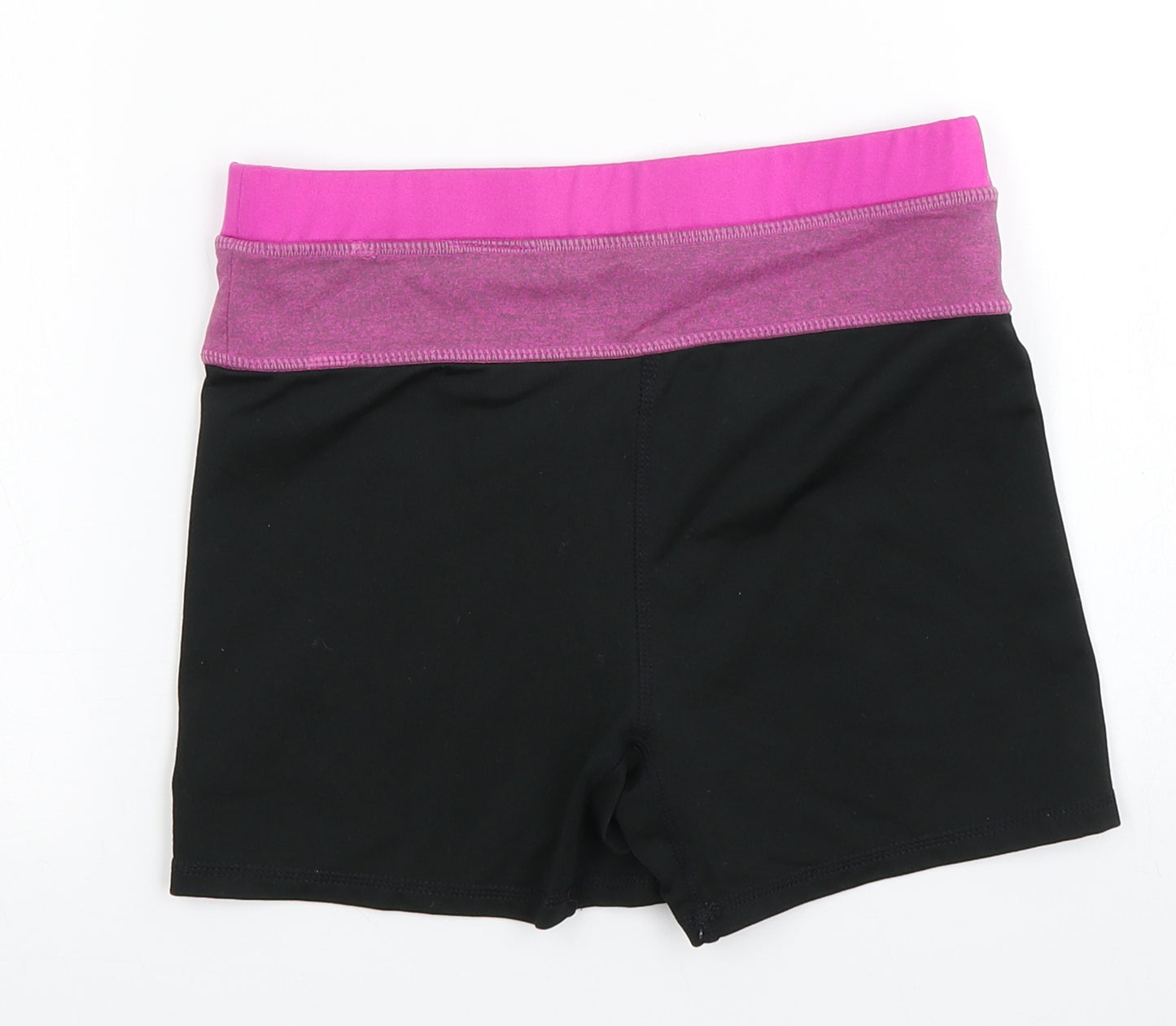 H&M Womens Black Colourblock  Hot Pants Shorts Size S