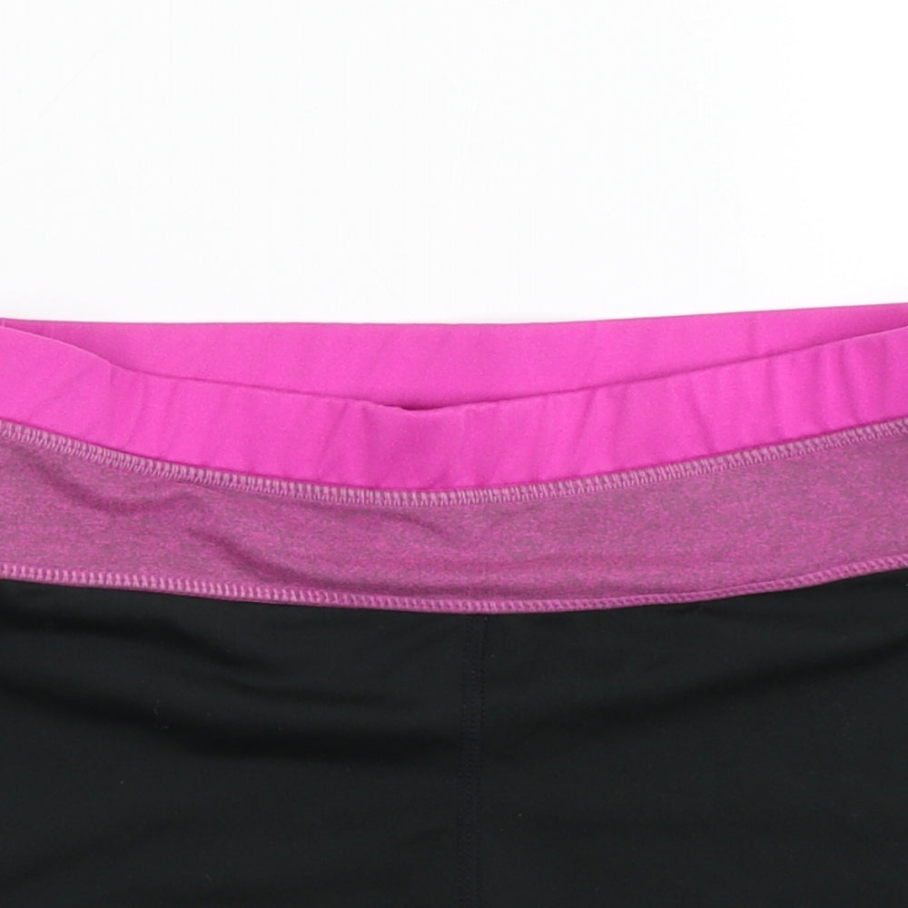 H&M Womens Black Colourblock  Hot Pants Shorts Size S