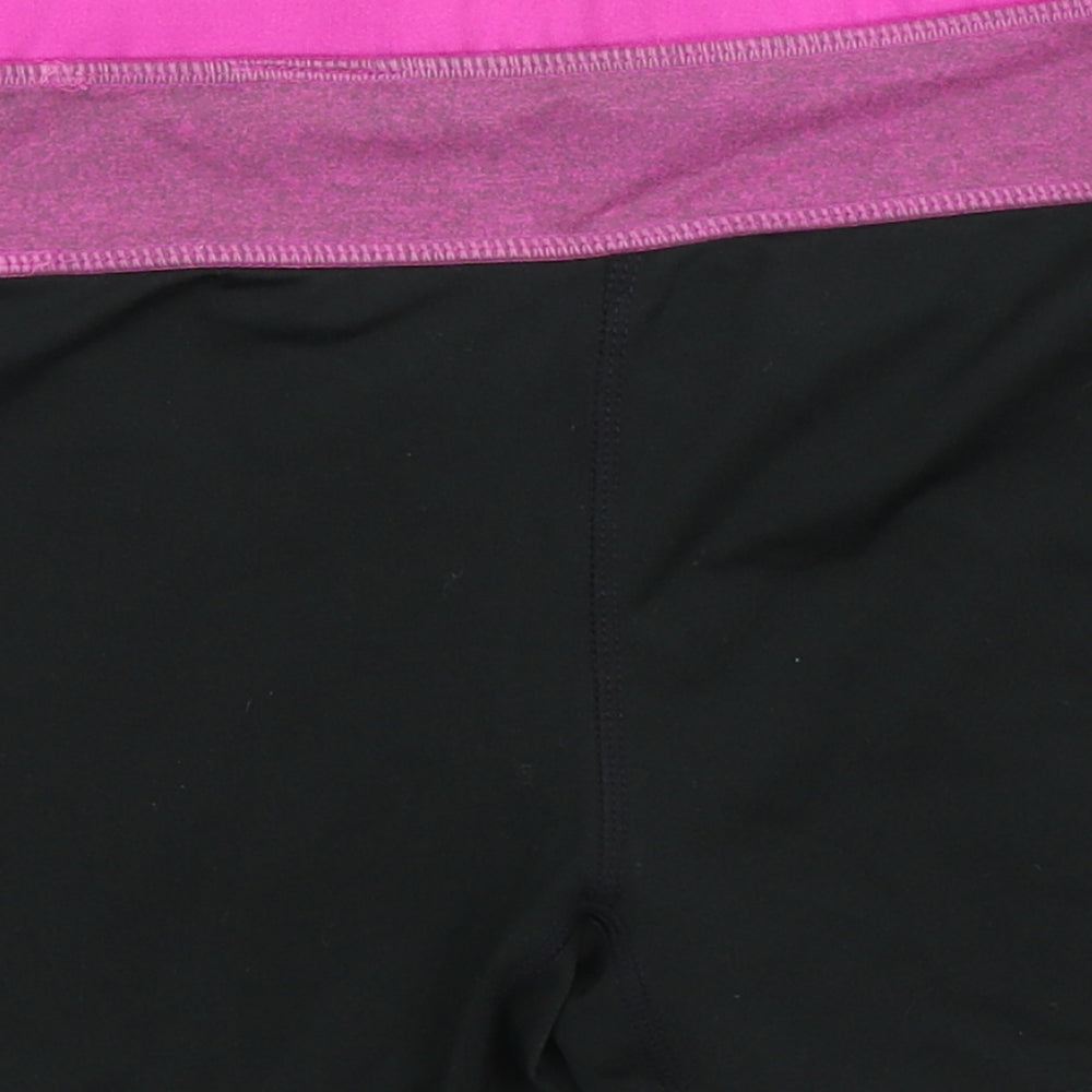 H&M Womens Black Colourblock  Hot Pants Shorts Size S