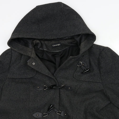 George Womens Black   Overcoat Coat Size 20