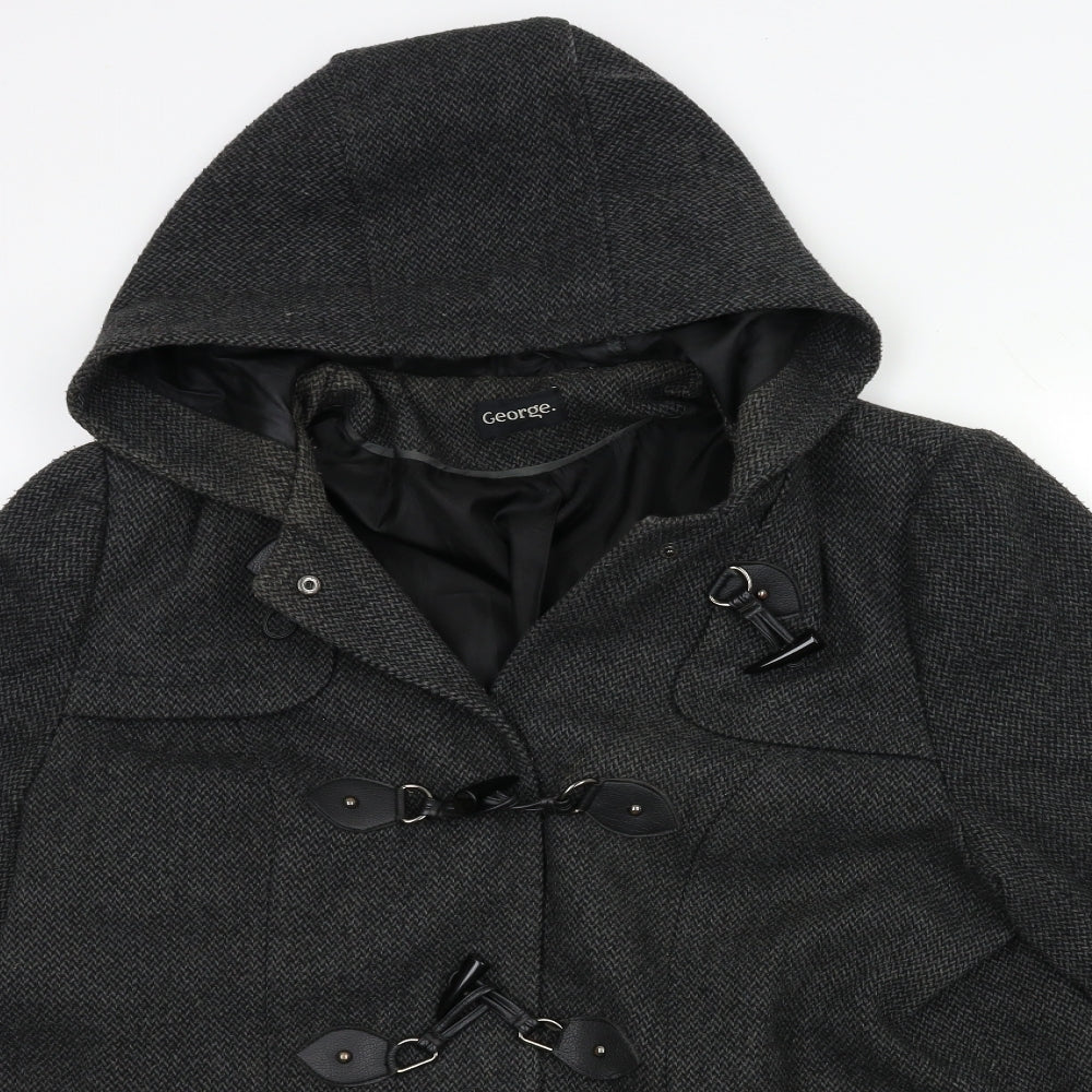 George Womens Black   Overcoat Coat Size 20