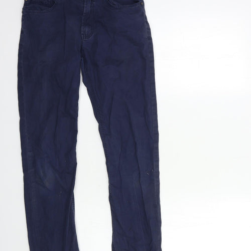 Boss Womens Blue   Chino Trousers Size 14 L30 in