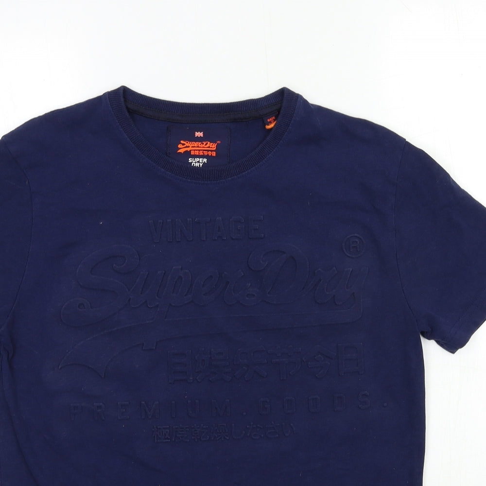 Superdry Mens Blue    T-Shirt Size S