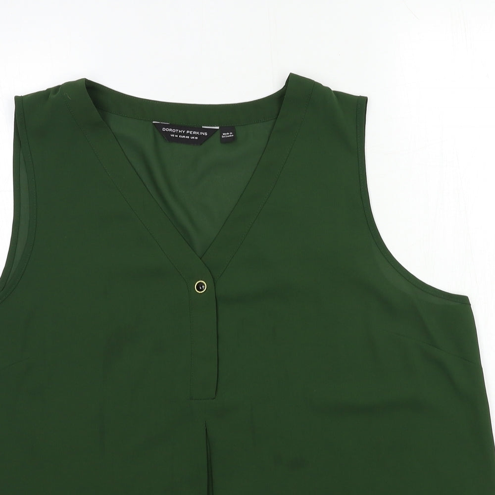 Dorothy Perkins Womens Green   Basic Blouse Size 18