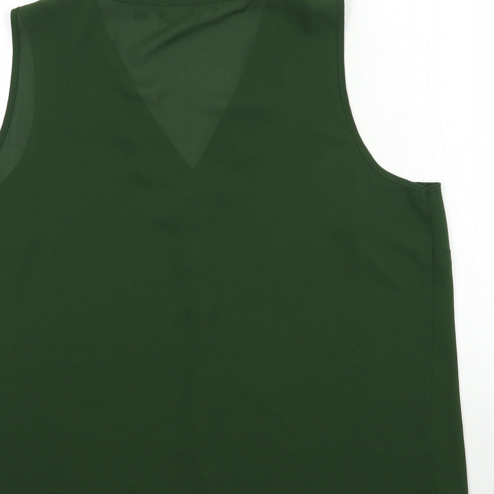 Dorothy Perkins Womens Green   Basic Blouse Size 18