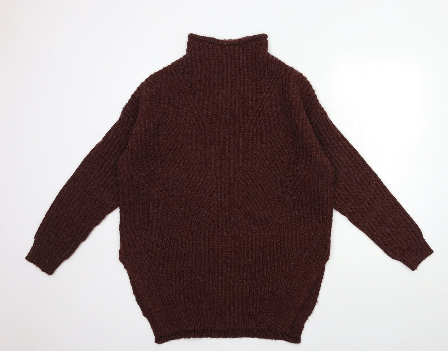 Matalan Womens Brown  Knit Pullover Jumper Size L
