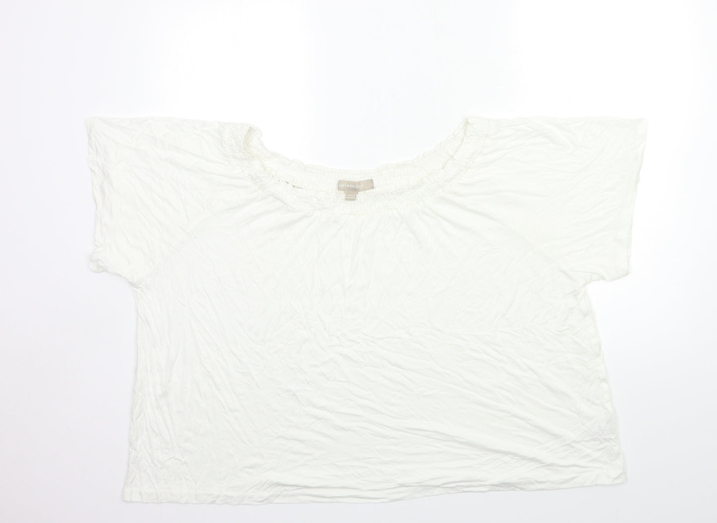 Anthology Womens White   Basic Blouse Size 26