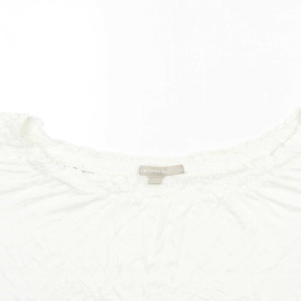 Anthology Womens White   Basic Blouse Size 26