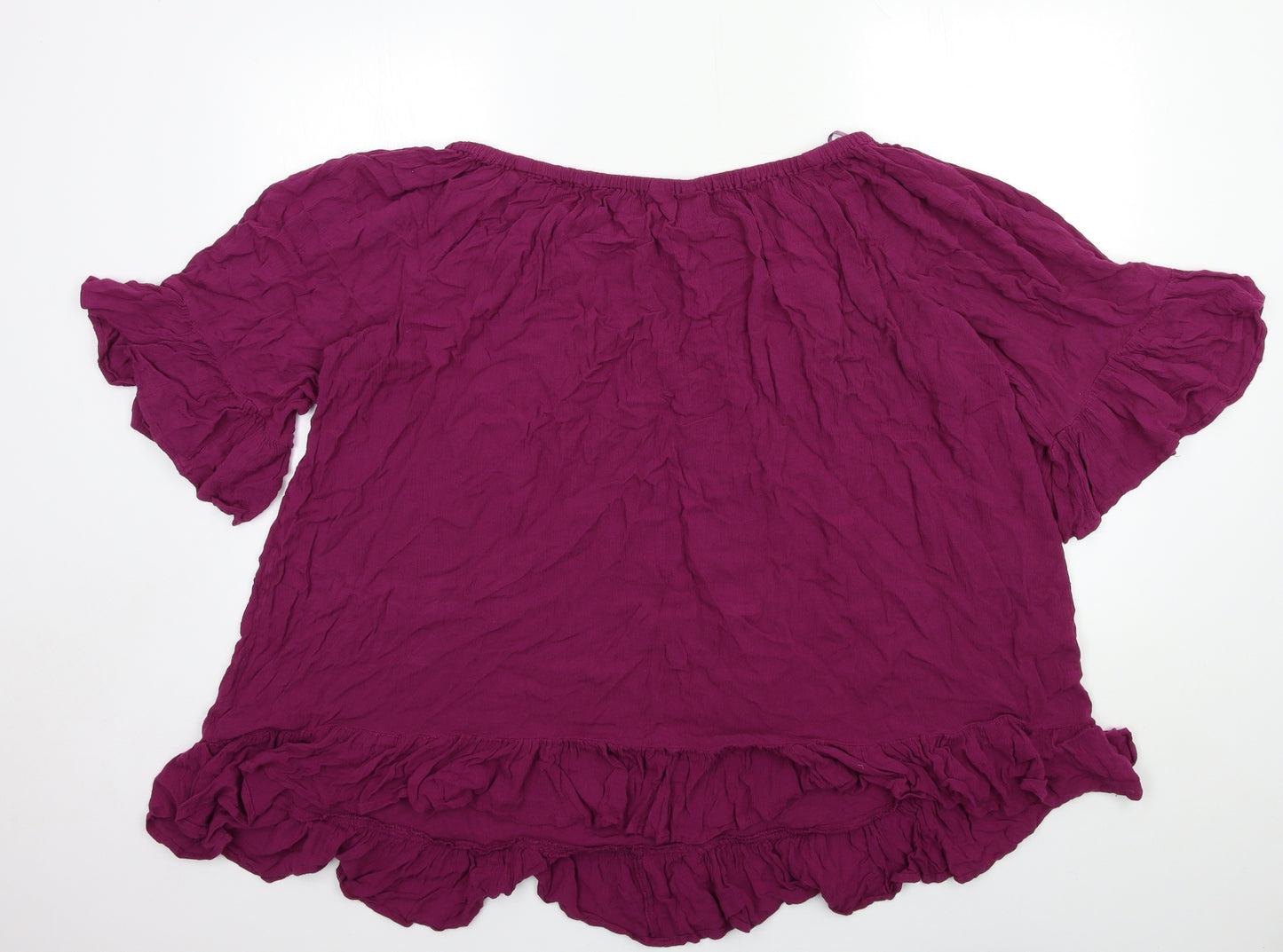 Yours Womens Purple   Basic Blouse Size 26