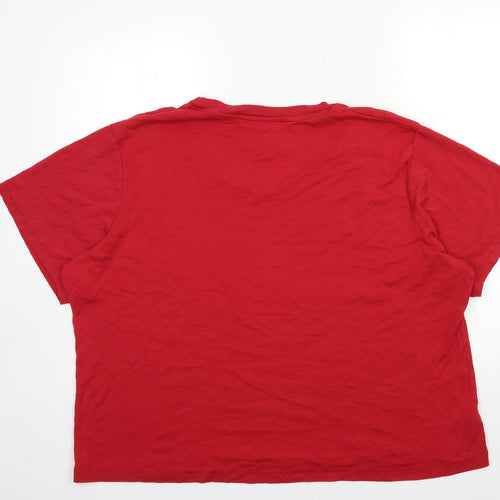 Simply Be Womens Red   Basic T-Shirt Size 28