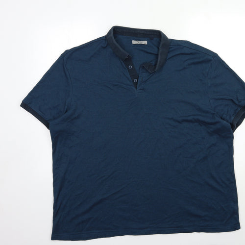 TU Mens Blue    Polo Size 2XL