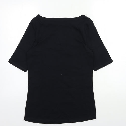 Marks and Spencer Womens Black   Basic T-Shirt Size 12