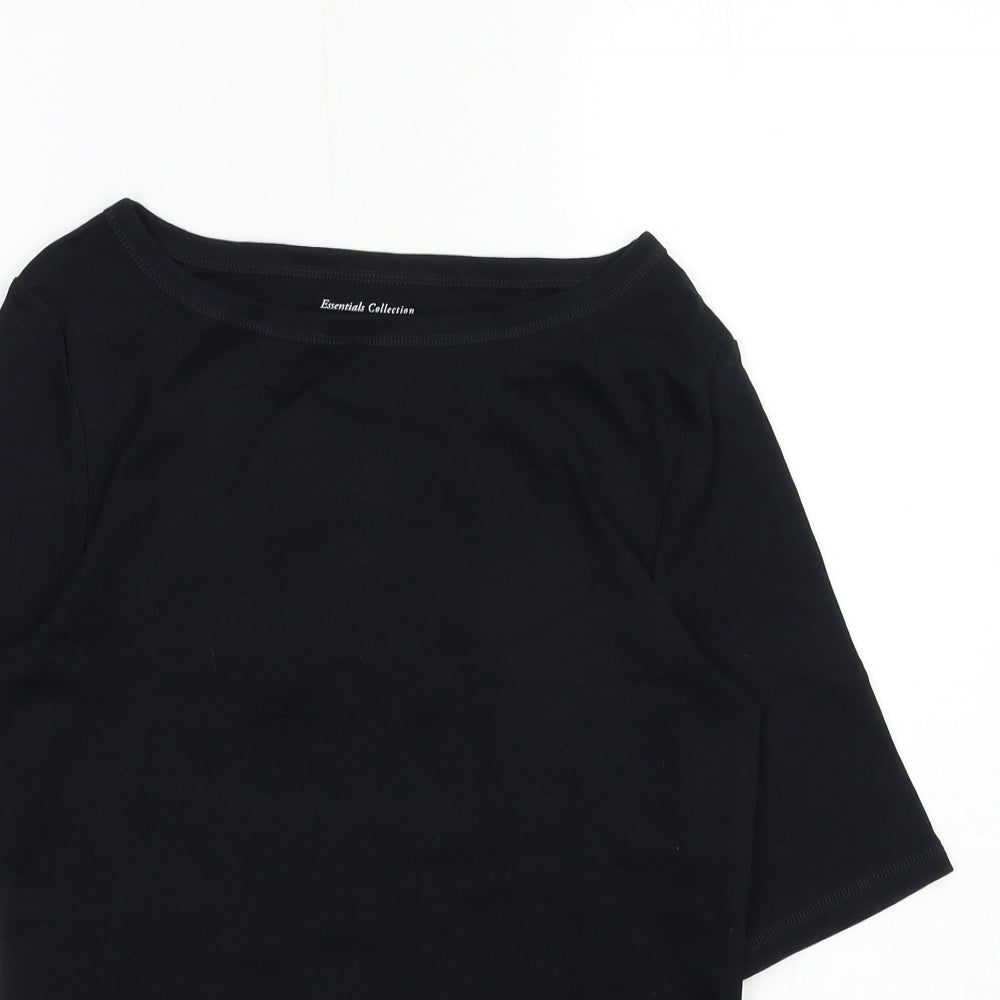 Marks and Spencer Womens Black   Basic T-Shirt Size 12