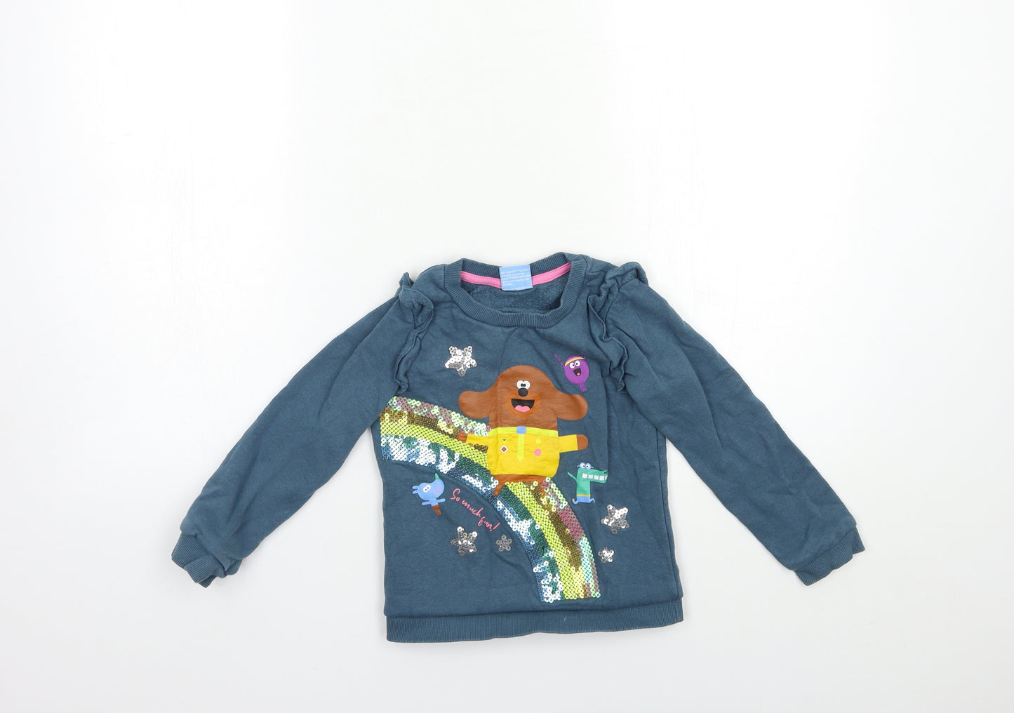 TU Girls Blue   Pullover Sweatshirt Size 3-4 Years