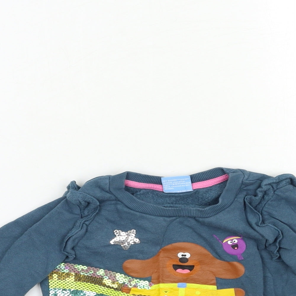 TU Girls Blue   Pullover Sweatshirt Size 3-4 Years