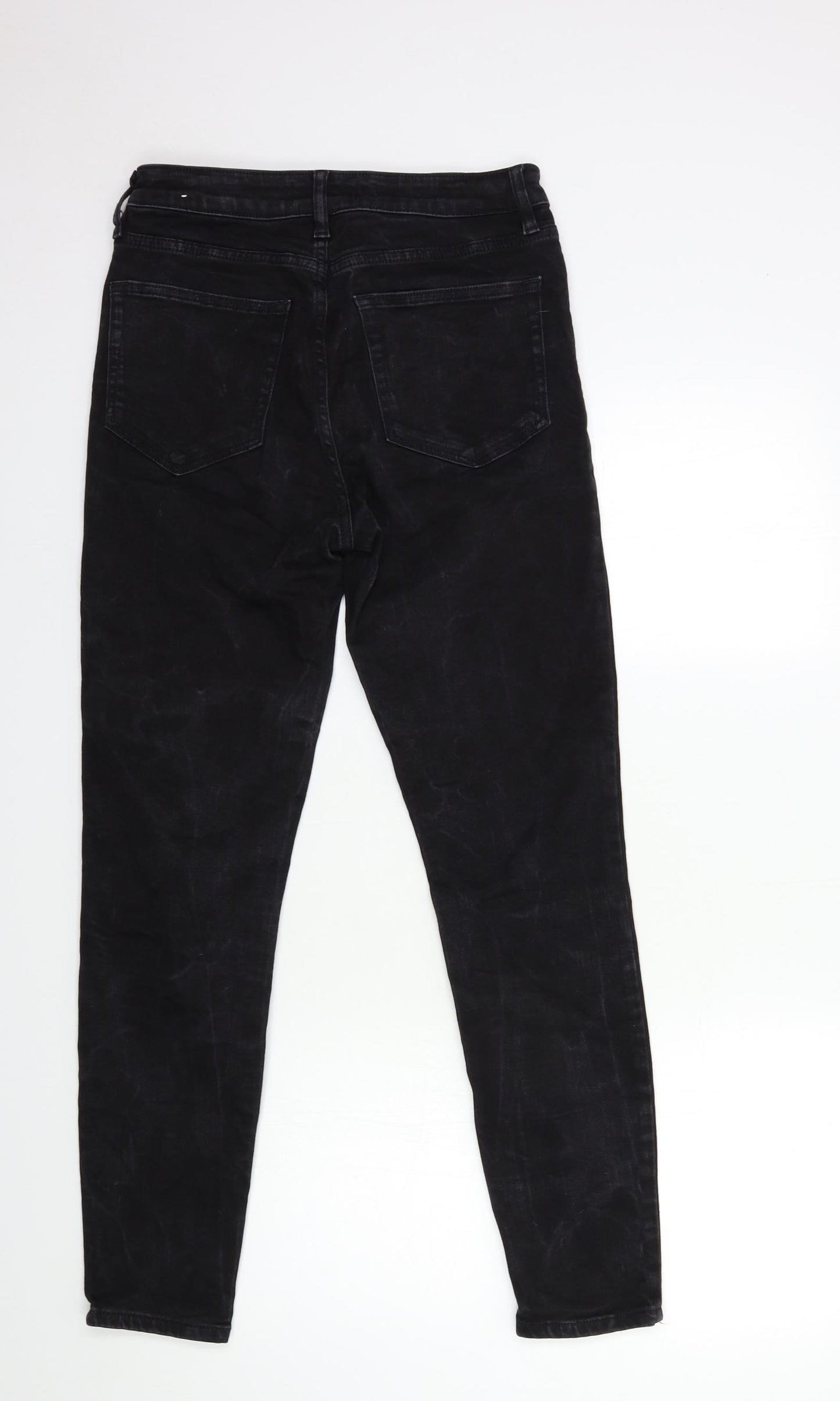 Mango Womens Black  Denim Skinny Jeans Size 10 L28 in