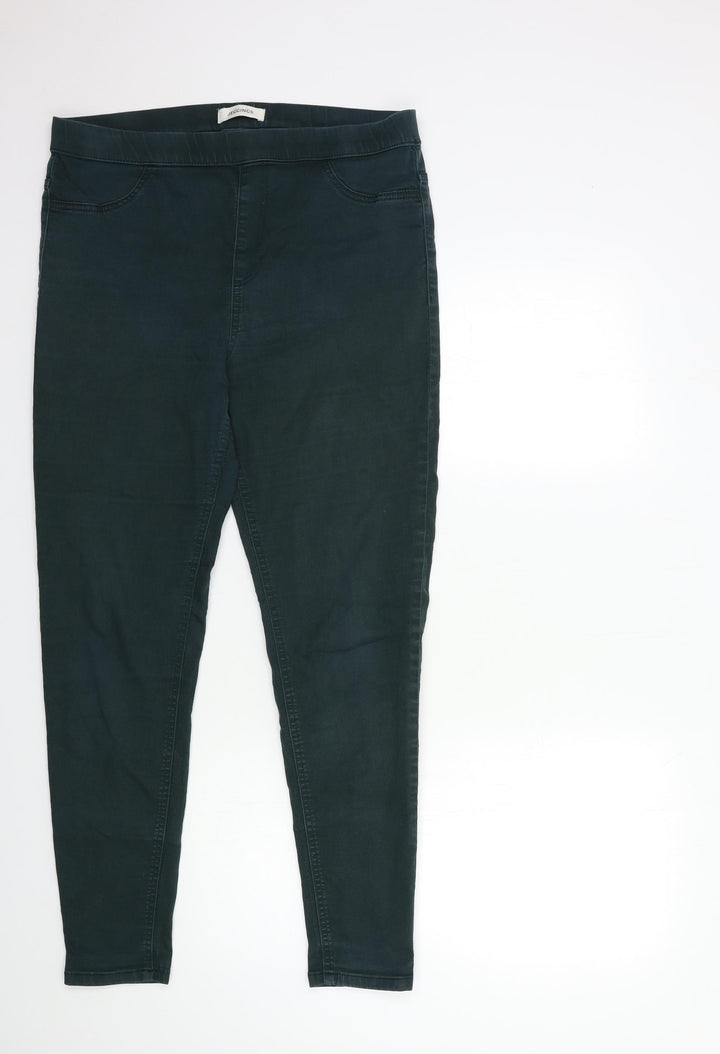 Marks and Spencer Womens Green Denim Jegging Jeans Size 32 in L28 in