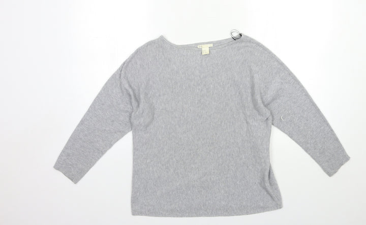 H&M Womens Grey Knit Pullover Jumper Size XS
