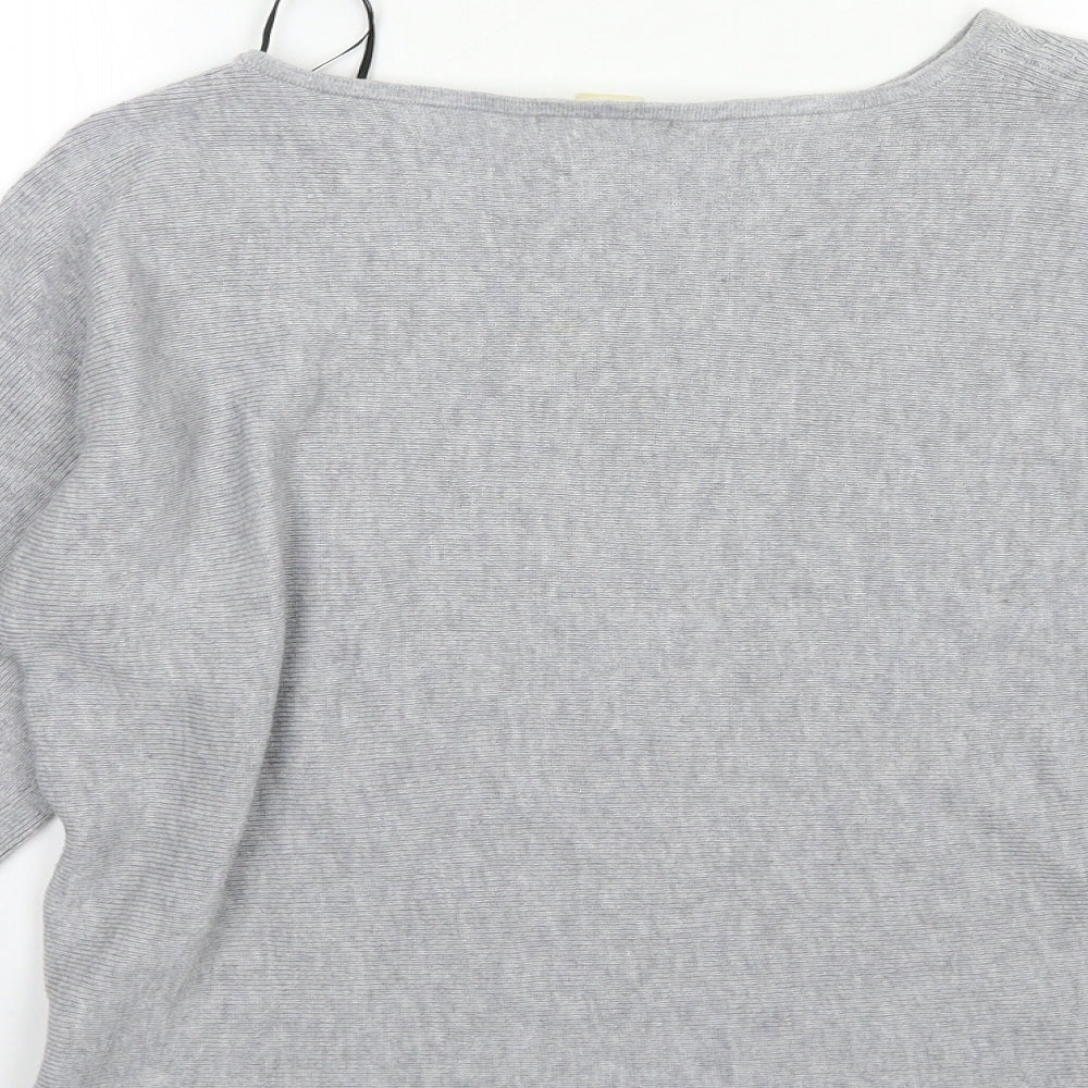 H&M Womens Grey  Knit Pullover Jumper Size XS