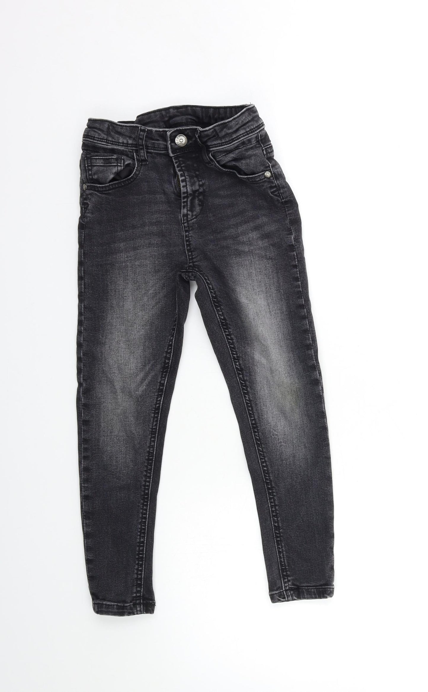George Boys Black  Denim Skinny Jeans Size 7-8 Years