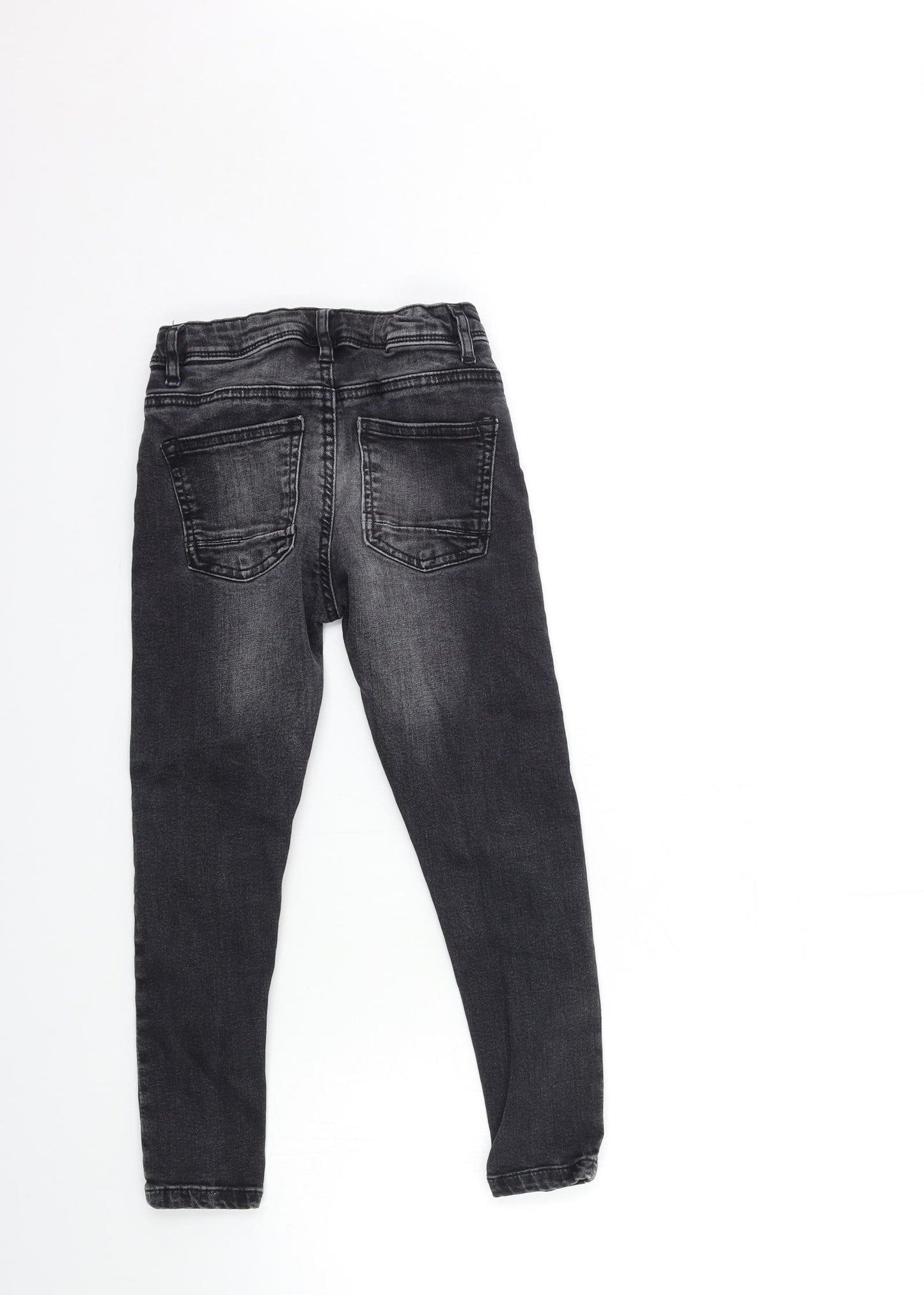 George Boys Black  Denim Skinny Jeans Size 7-8 Years