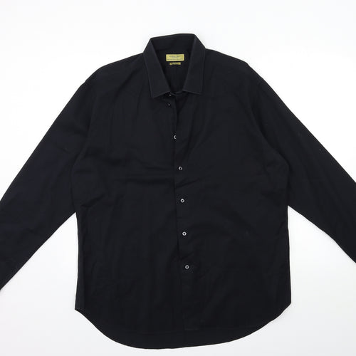 Zara Mens Black    Dress Shirt Size XL