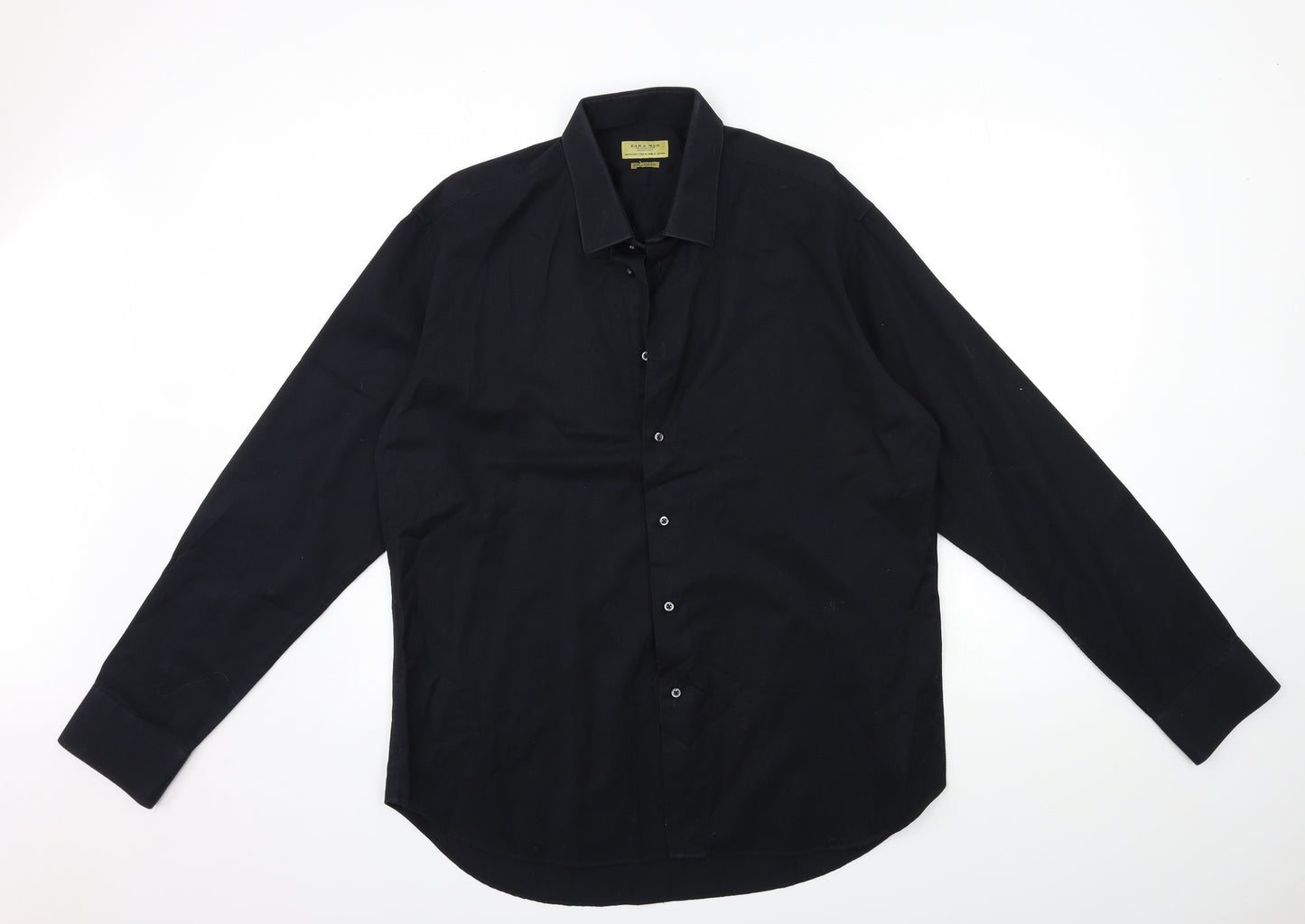 Zara Mens Black    Dress Shirt Size XL