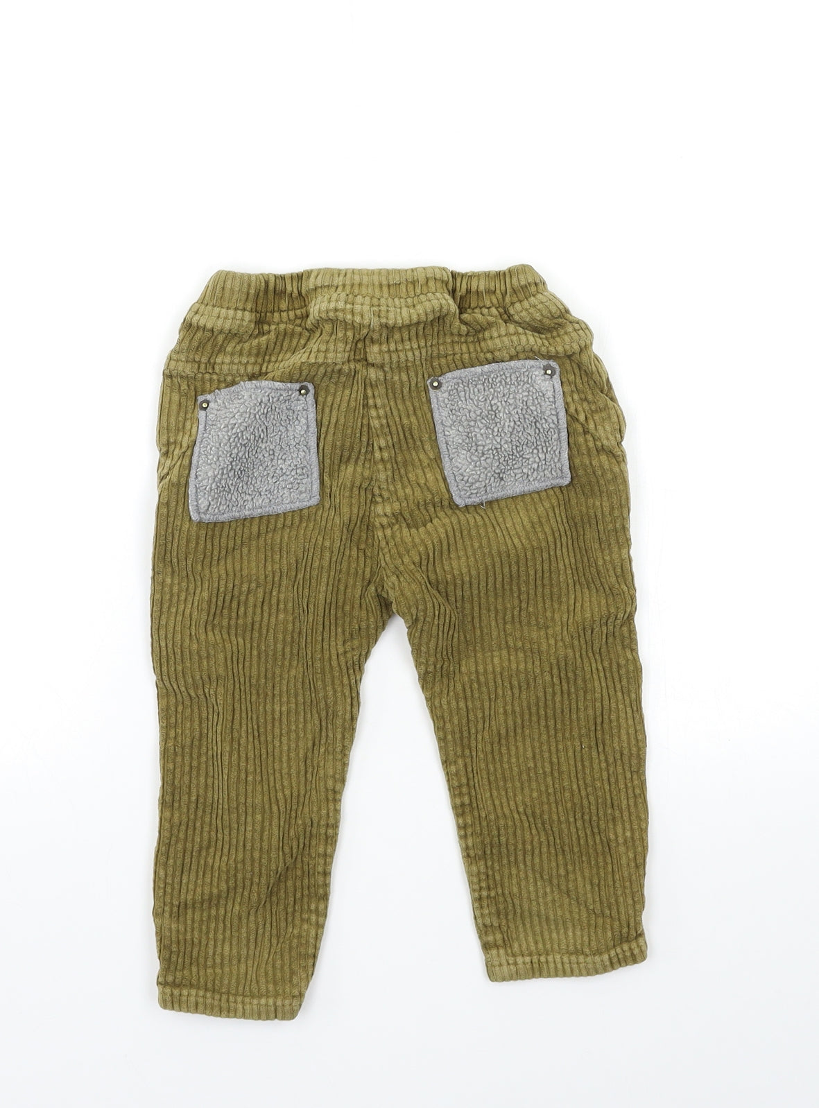 Zara Boys Brown  Corduroy Cargo Trousers Size 2-3 Years